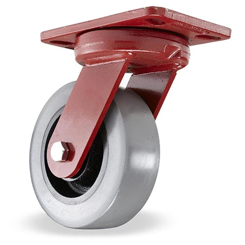 S-ZFHS-6GB95 Hamilton Spinfinity Maintenance-Free Kingpinless Swivel Caster | ZFHS Series | 6" x 2" DuraGlide Wheel (95A) | 3/4" Sealed Precision Ball Bearings Hamilton