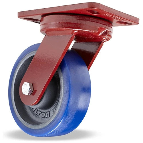 S-ZFHS-6SPB Hamilton Spinfinity Maintenance-Free Kingpinless Swivel Caster with 6" Ergo-Glide Wheel - High-Performance Casters for Heavy-Duty Applications Hamilton