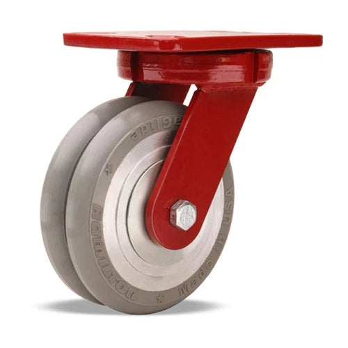 Hamilton Spinfinity S-ZFHS-6SWC95 - Maintenance-Free Kingpinless ZFHS Series Swivel Caster with UltraGlide Twin Wheel and Sealed Precision Ball Bearings Hamilton