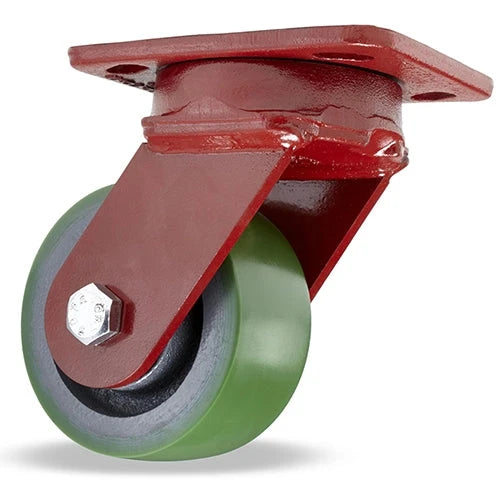 Hamilton Spinfinity Maintenance-Free Kingpinless ZFWH Series Swivel Caster with 4" x 2" Duralast (95A) Wheel with 1/2" Sealed Precision Ball Bearings Hamilton