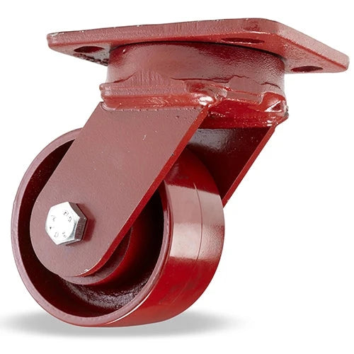 Hamilton Spinfinity Maintenance-Free Kingpinless ZFWH Series Swivel Caster with 4" x 2" Cast Iron Metal Wheel with 1/2" Sealed Precision Ball Bearings Hamilton