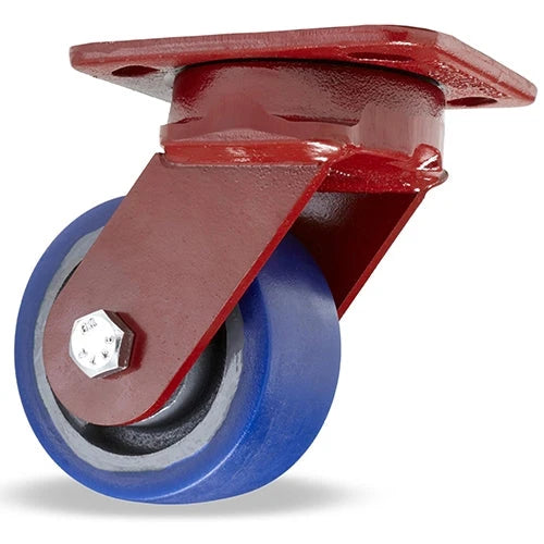 Hamilton Spinfinity Maintenance-Free Kingpinless ZFWH Series Swivel Caster with 4" x 2" Ergo-Glide Wheel (80A) with 1/2" Sealed Precision Ball Bearings Hamilton