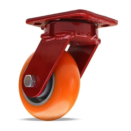 Hamilton Spinfinity Maintenance-Free Kingpinless ZFWH Series Swivel Caster with 5" x 2" Ergo-Tech (87A) Wheel with 1/2" Sealed Precision Ball Bearings Hamilton