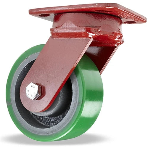 Hamilton Spinfinity Maintenance-Free Kingpinless ZFWH Series Swivel Caster with 5" x 2" Duralast (95A) Wheel with 1/2" Sealed Precision Ball Bearings Hamilton