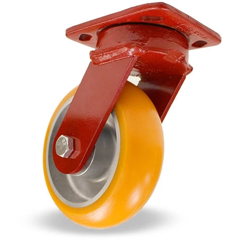 Hamilton Spinfinity Maintenance-Free Kingpinless ZFWH Series Swivel Caster with 6" x 2" Ergo-Tech (87A) Wheel with 1/2" Sealed Precision Ball Bearings Hamilton