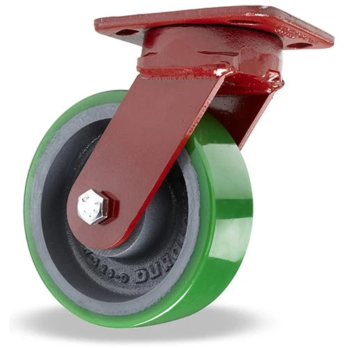 Hamilton Spinfinity Maintenance-Free Kingpinless ZFWH Series Swivel Caster with 6" x 2" Duralast (95A) Wheel with 1/2" Sealed Precision Ball Bearings Hamilton