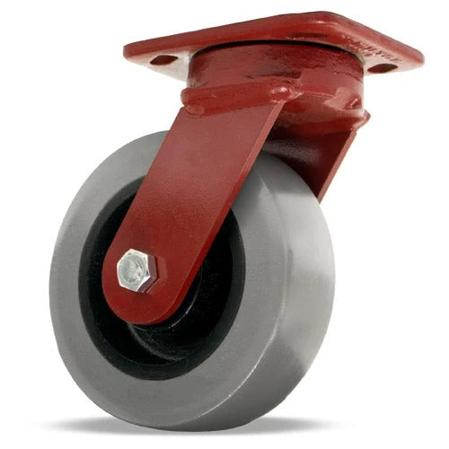 Hamilton Spinfinity Maintenance-Free Kingpinless ZFWH Series Swivel Caster with 6" x 2" DuraGlide Wheel (95A) with 1/2" Sealed Precision Ball Bearings Hamilton