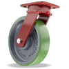 Hamilton Spinfinity Maintenance-Free Kingpinless ZFWH Series Swivel Caster with 8" x 2" Duralast (95A) Wheel with 1/2" Sealed Precision Ball Bearings Hamilton