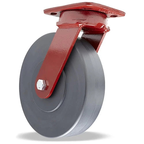 Hamilton Spinfinity Maintenance-Free Kingpinless ZFWH Series Swivel Caster with 8" x 2" Nylast High Performance Cast Nylon Wheel with 1/2" Sealed Precision Ball Bearings Hamilton