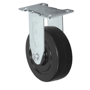 4" x 1-1/4" Soft Rubber Rigid Stainless Caster – 220 lb