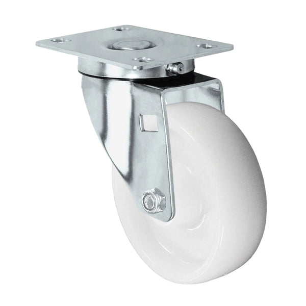 Durastar Light Medium Duty S24 Series - 4" x 1-1/4" Nylon - 350 lb Capacity, Choose Stainless Top Plate Option Durastar