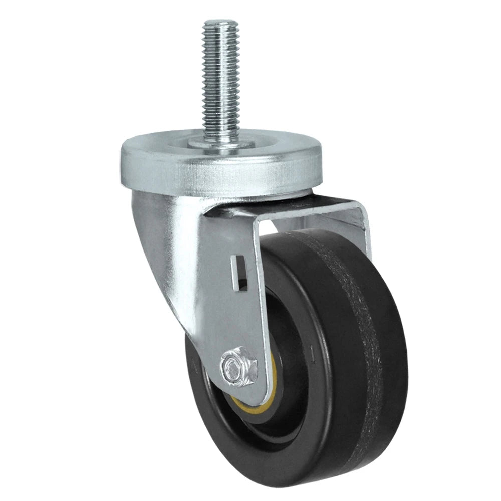 Durastar 4" x 1-1/4" Phenolic Stainless Swivel Threaded Stem Caster - 350 lb Capacity Durastar