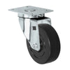 Durastar Light Medium Duty S24 Series - 4" x 1-1/4" Soft Rubber - 220 lb Capacity, Choose Stainless Top Plate Option Durastar