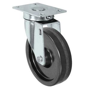 Durastar Light Medium Duty S24 Series - 5" x 1-1/4" Phenolic Swivel Caster - 350 lb Capacity, Choose Stainless Top Plate Option Durastar