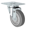 Durastar Light Medium Duty S24 Series - 5" x 1-1/4" Duratek High Tech Rubber - 325 lb Capacity, Choose Stainless Top Plate Option Durastar