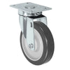 Durastar Light Medium Duty S24 Series - 5" x 1-1/4" DURATOUGH Polyurethane on Polyolefin - 350 lb Capacity, Choose Stainless Top Plate Option Durastar