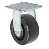 Durastar Medium Heavy Duty S30 Series - 4" x 2" Heavy Duty Polyolefin Rigid Caster - 700 lb Capacity, & 4" x 4-1/2" Stainless Top Plate Durastar