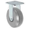 Durastar Medium Heavy Duty S30 Series - 5" x 2" Heavy Duty Solid Polyurethane on Glass-filled Nylon Rigid Caster - 1250 lb Capacity, & 4" x 4-1/2" Stainless Top Plate Durastar