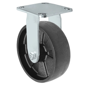 6" x 2" Glass-Filled Nylon Rigid Stainless Caster – 1200 lb