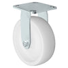 Durastar Medium Heavy Duty S30 Series - 6" x 2" Polyolefin Rigid Caster - 700 lb Capacity, & 4" x 4-1/2" Stainless Top Plate Durastar