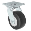 Durastar Medium Heavy Duty S30 Series - 4" x 2" Donut Thermoplastic Rubber Swivel Caster - 300 lb Capacity, & 4" x 4-1/2" Stainless Top Plate Durastar