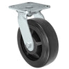 Durastar Medium Heavy Duty S30 Series - 5" x 2" Rubber on Glass-filled Nylon Swivel Caster - 450 lb Capacity, & 4" x 4-1/2" Stainless Top Plate Durastar