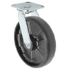 Durastar Medium Heavy Duty S30 Series - 8" x 2" Glass-filled Nylon Swivel Caster - 1250 lb Capacity, & 4" x 4-1/2" Stainless Top Plate Durastar
