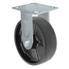 Durastar Medium Heavy Duty S34 Series - 5" x 2" Glass-filled Nylon Rigid Caster - 1000 lb Capacity, & 4" x 4-1/2" Stainless Top Plate Durastar