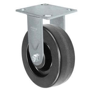 Durastar Medium Heavy Duty S34 Series - 5" x 2" Phenolic Rigid Caster - 1000 lb Capacity, & 4" x 4-1/2" Stainless Top Plate Durastar