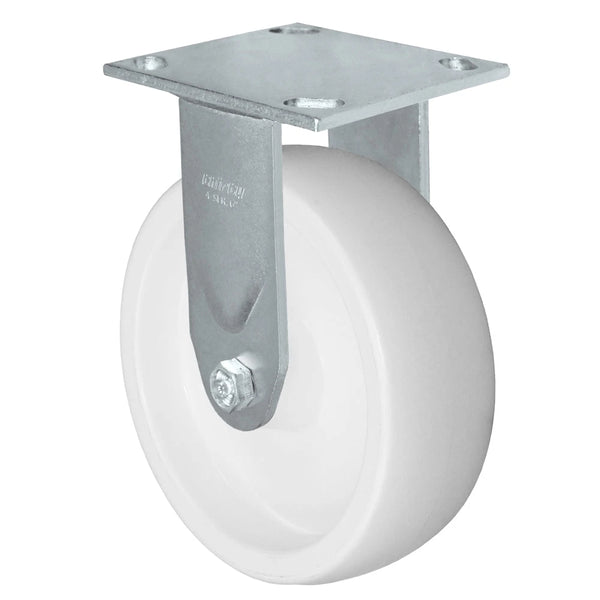 Durastar Medium Heavy Duty S34 Series - 5" x 2" Polyolefin Rigid Caster - 900 lb Capacity, & 4" x 4-1/2" Stainless Top Plate Durastar
