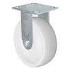Durastar Medium Heavy Duty S34 Series - 6" x 2" Polyolefin Rigid Caster - 1000 lb Capacity, & 4" x 4-1/2" Stainless Top Plate Durastar