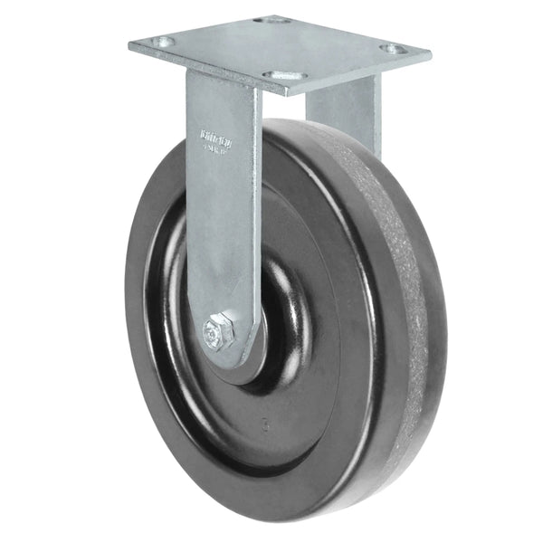 8" x 2" Phenolic Medium Heavy-Duty Caster 34 Series- 1250 lbs Capacity, 4" x 4-1/2" Durastar