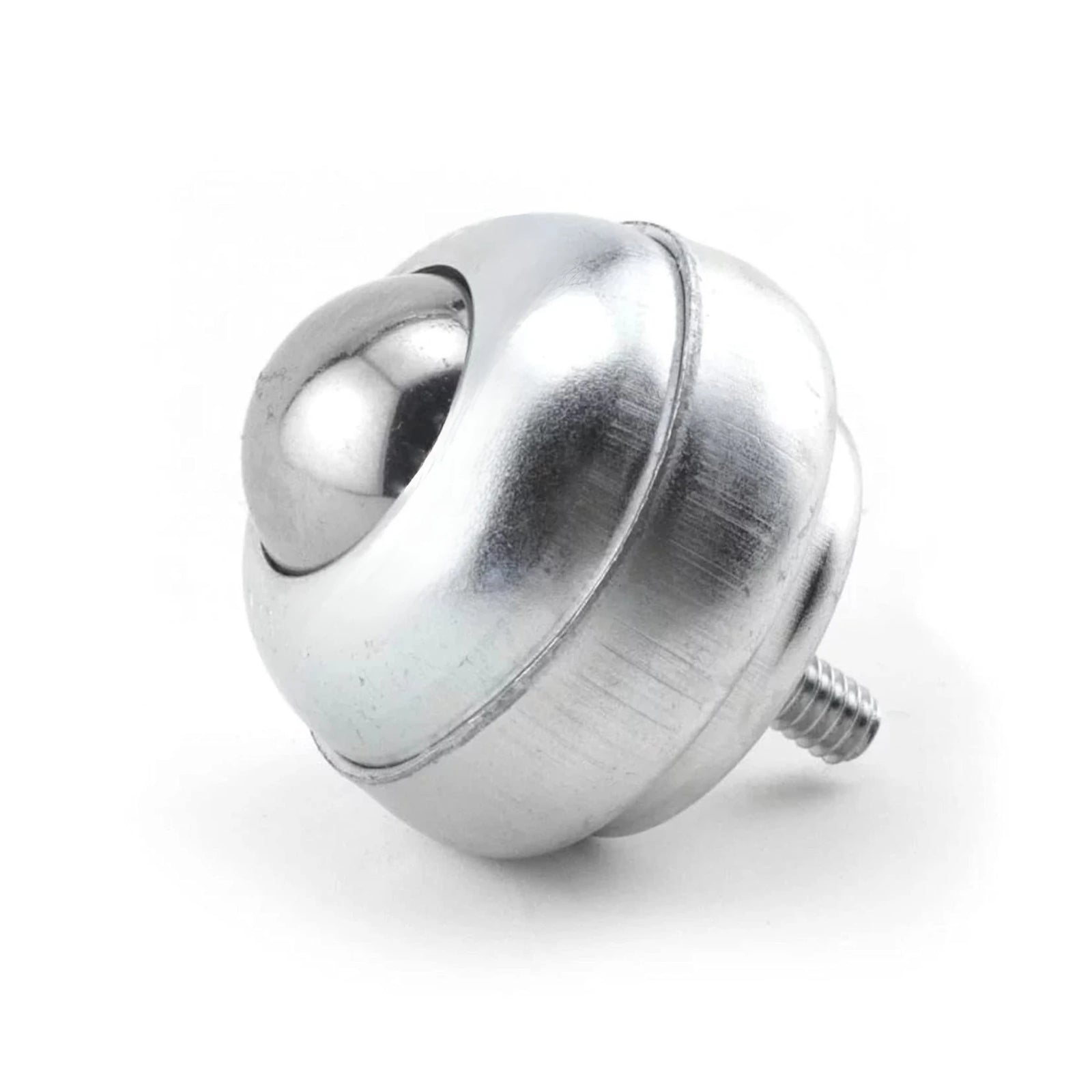 1" Stainless Steel Stud Mounted Ball Transfer Bearing Unit with 1/4 Hudson Bearings