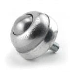 1" Stainless Steel Stud Mounted Ball Transfer Bearing Unit with 3/8 Hudson Bearings