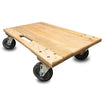 30" x 18" Oak Furniture Dolly 3" Thermo Wheels – 720 lb | CasterHQ