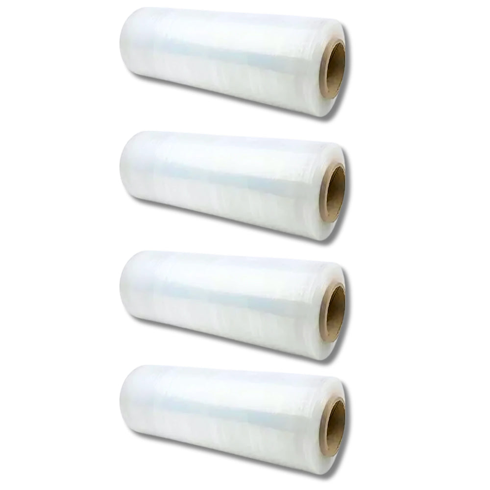Stretch Film - 18" x 1500' x 70 Ga Cast Film (4 Rolls) | High-Tensile Strength, Self-Adhering, Ideal for Pallet Wrapping & Packaging American-Moving-Supplies