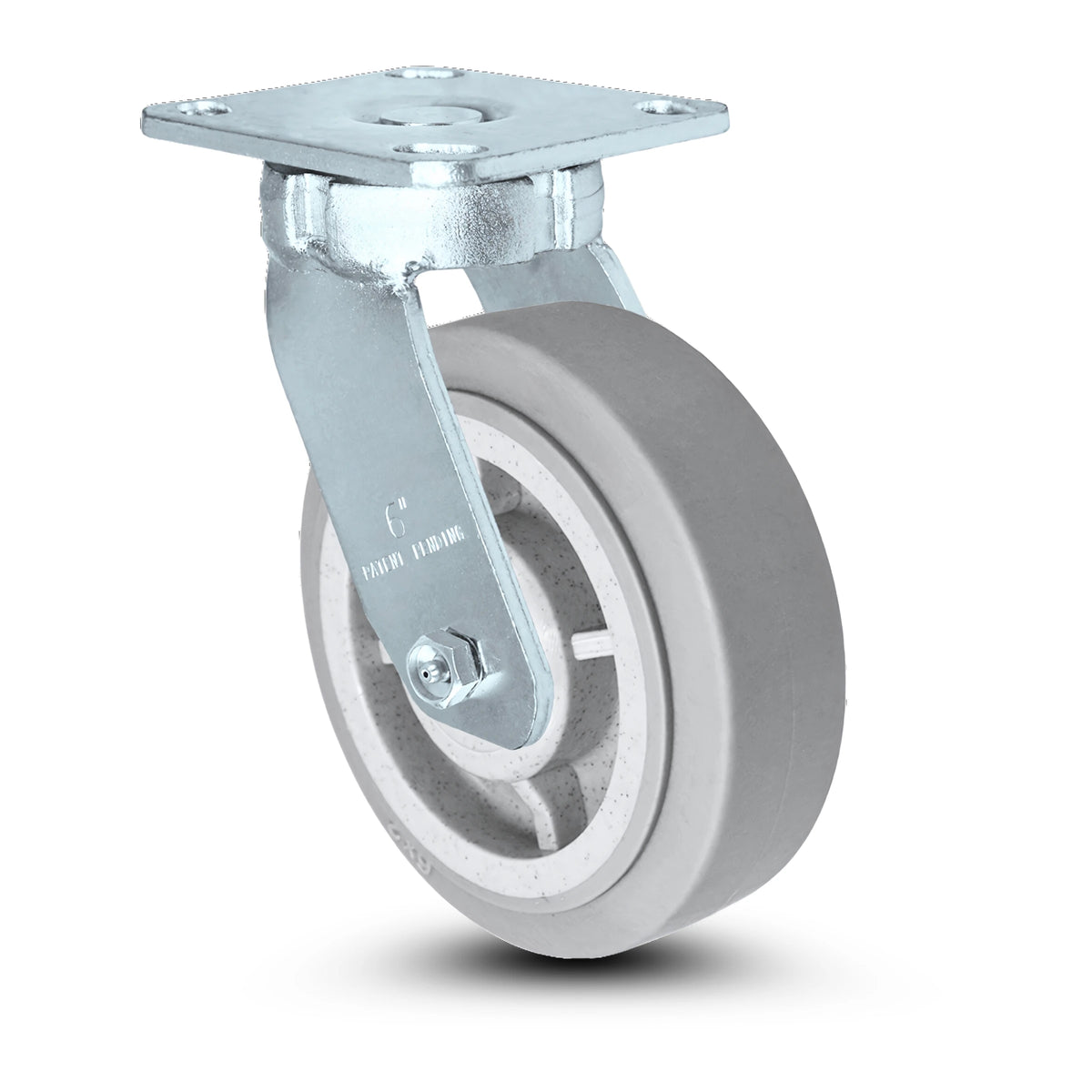 6x2 Stainless Steel Kingpinless Swivel Caster - Non-Marking, Quiet, Maintenance-Free, 600 lbs Capacity CasterHQ