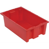 SNT180 6 PC-Genuine Stack and Nest Tote - 18"x11"x6" Reusable Storage Container for Versatile Transport Quantum