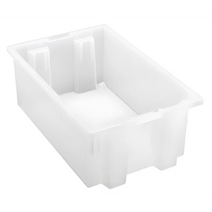 SNT180 6 PC-Genuine Stack and Nest Tote - 18"x11"x6" Reusable Storage Container for Versatile Transport Quantum