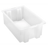 SNT180 6 PC-Genuine Stack and Nest Tote - 18"x11"x6" Reusable Storage Container for Versatile Transport Quantum