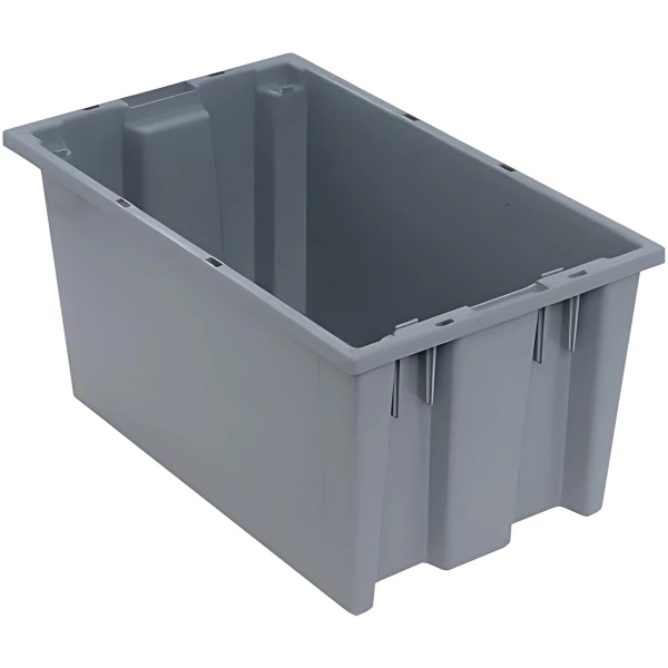SNT185 6 PC-Genuine Stack and Nest Tote - Heavy-Duty Storage Container Quantum