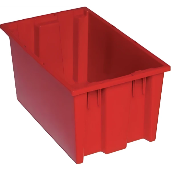 SNT185 6 PC-Genuine Stack and Nest Tote - Heavy-Duty Storage Container Quantum