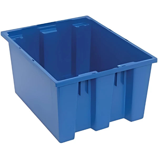 SNT190 6 PC-Genuine Stack and Nest Totes - Heavy-Duty Storage Solution in Multiple Colors Quantum
