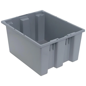 SNT190 6 PC-Genuine Stack and Nest Totes - Heavy-Duty Storage Solution in Multiple Colors Quantum