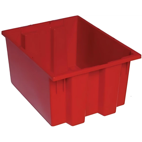 SNT190 6 PC-Genuine Stack and Nest Totes - Heavy-Duty Storage Solution in Multiple Colors Quantum