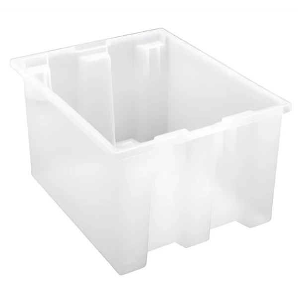 SNT190 6 PC-Genuine Stack and Nest Totes - Heavy-Duty Storage Solution in Multiple Colors Quantum