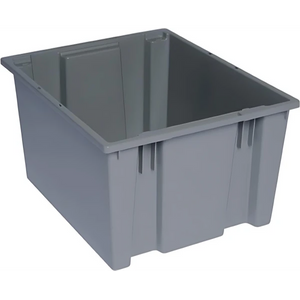 SNT195 6 PC-Genuine Stack and Nest Tote - Heavy-Duty Storage Solution in Multiple Colors Quantum