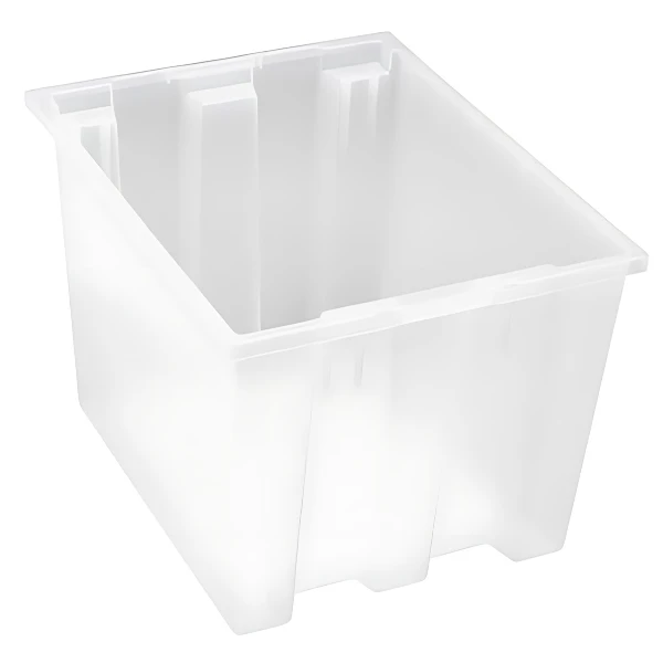 SNT195 6 PC-Genuine Stack and Nest Tote - Heavy-Duty Storage Solution in Multiple Colors Quantum