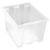 SNT195 6 PC-Genuine Stack and Nest Tote - Heavy-Duty Storage Solution in Multiple Colors Quantum