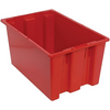 SNT240 3 PC-Genuine Stack and Nest Tote - Durable Heavy Duty Storage Container with Optional Lid Quantum
